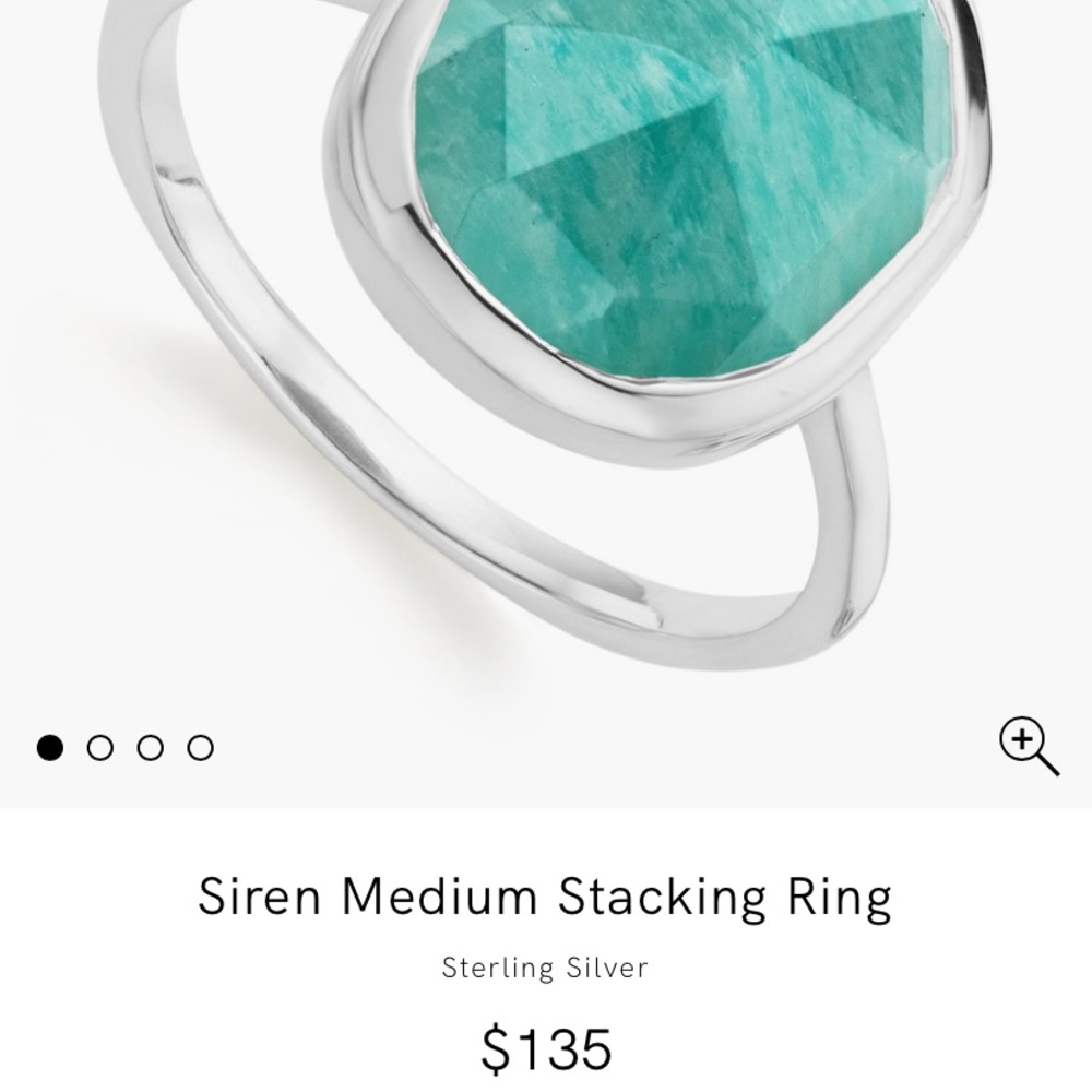 Monica Vinader Siren stacking ring Anazonite
